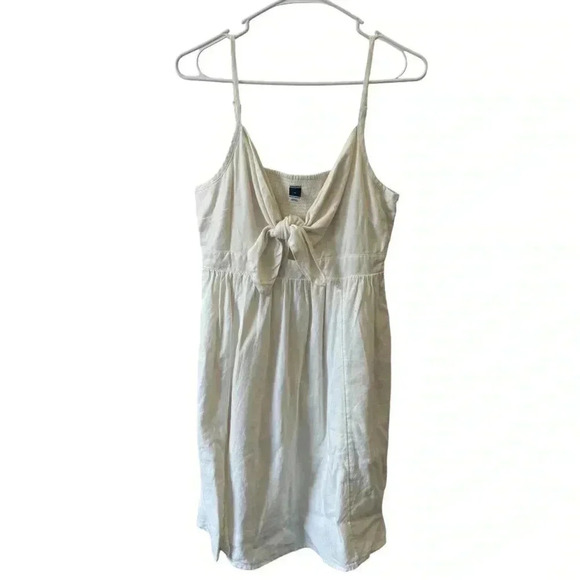 White Mini Cami Dress Old Navy Women Medium with Pockets - Picture 4 of 9